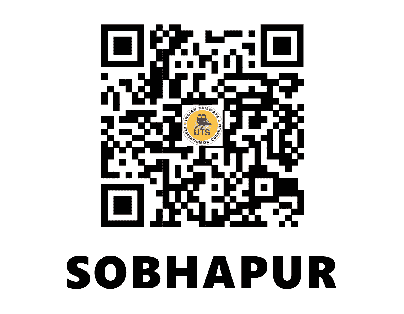 UTS QR Code for SOBHAPUR - SXF (WC - MADHYA PRADESH)